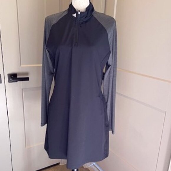 Adidas UPF 50 Black Golf Dress-MED-NWT - Picture 4 of 11